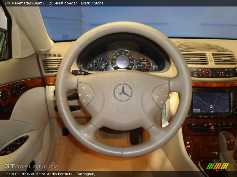 Black / Stone 2004 Mercedes-Benz E 320 4Matic Sedan