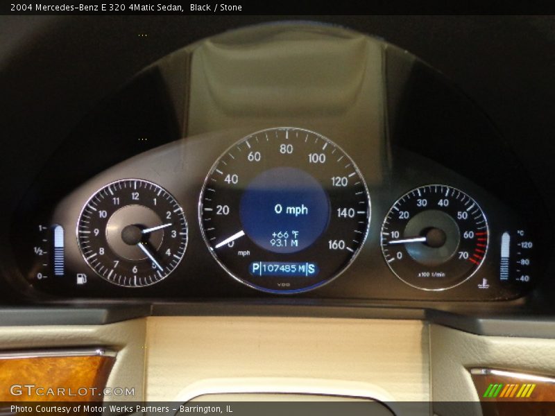 Black / Stone 2004 Mercedes-Benz E 320 4Matic Sedan