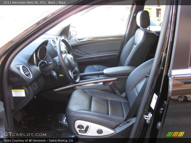 Black / Black 2011 Mercedes-Benz ML 350