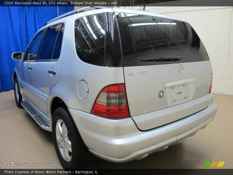 Brilliant Silver Metallic / Ash 2005 Mercedes-Benz ML 350 4Matic