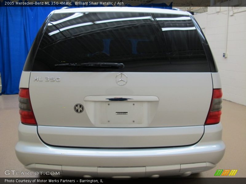 Brilliant Silver Metallic / Ash 2005 Mercedes-Benz ML 350 4Matic