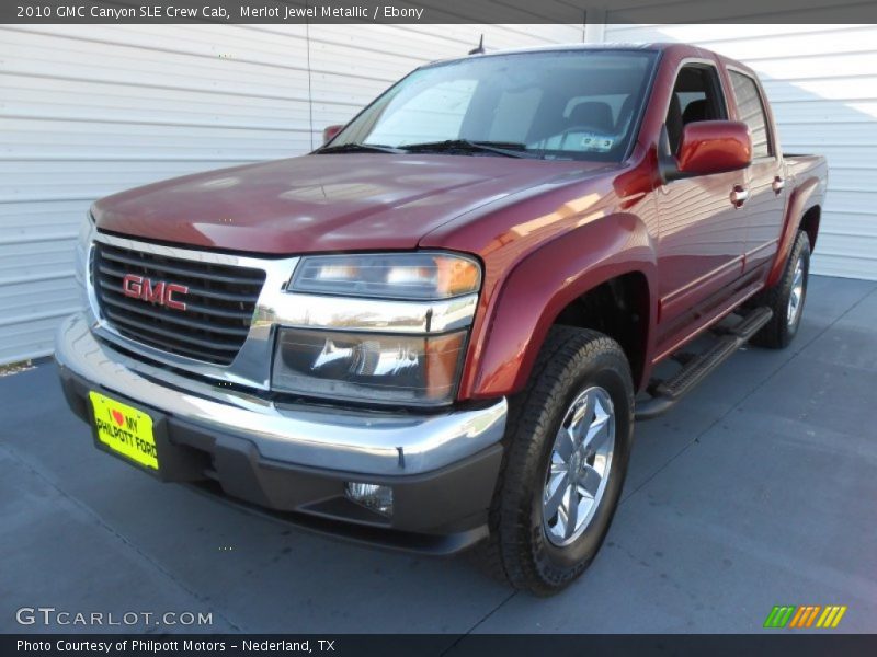Merlot Jewel Metallic / Ebony 2010 GMC Canyon SLE Crew Cab