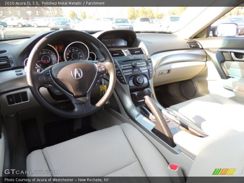 Polished Metal Metallic / Parchment 2010 Acura TL 3.5