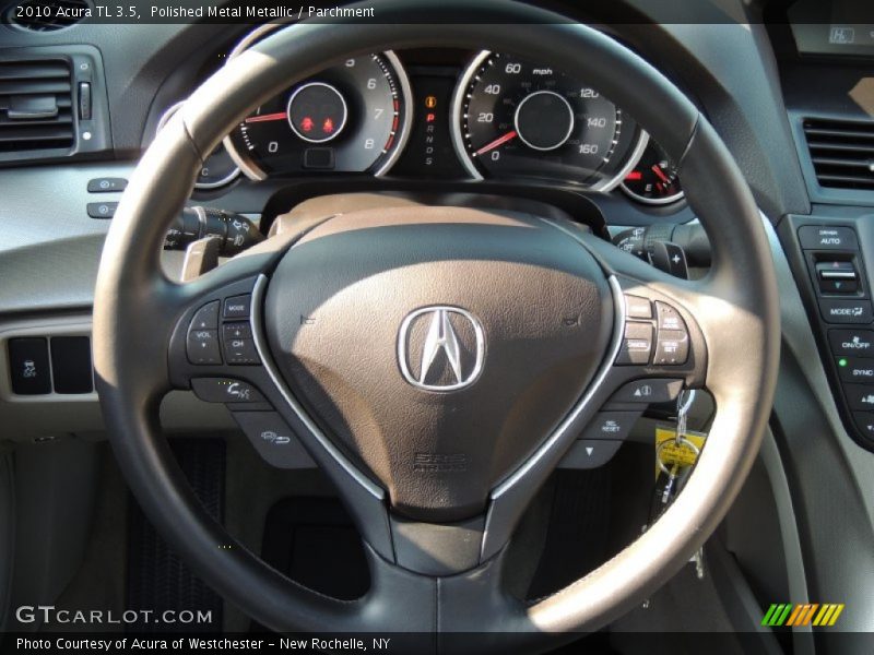 Polished Metal Metallic / Parchment 2010 Acura TL 3.5
