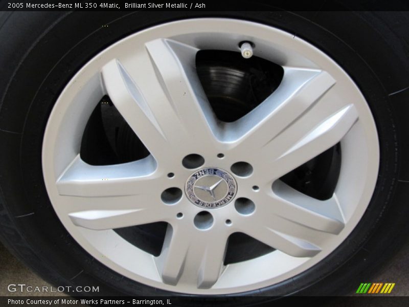Brilliant Silver Metallic / Ash 2005 Mercedes-Benz ML 350 4Matic