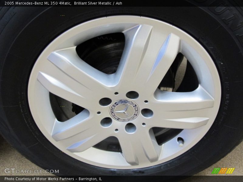 Brilliant Silver Metallic / Ash 2005 Mercedes-Benz ML 350 4Matic