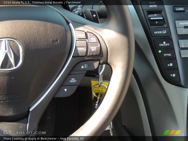 Polished Metal Metallic / Parchment 2010 Acura TL 3.5