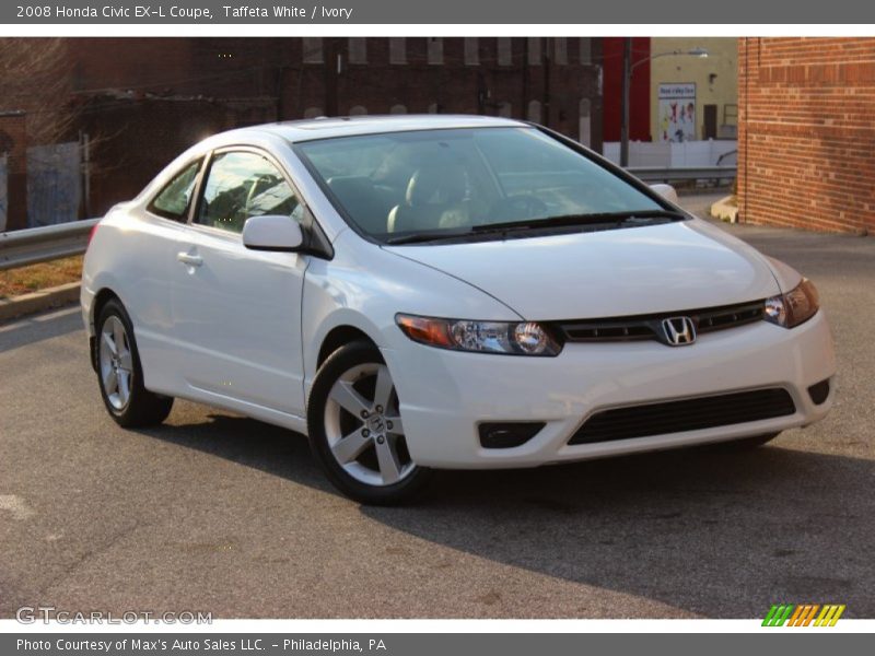 Front 3/4 View of 2008 Civic EX-L Coupe