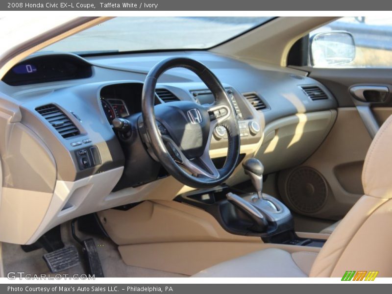 Taffeta White / Ivory 2008 Honda Civic EX-L Coupe