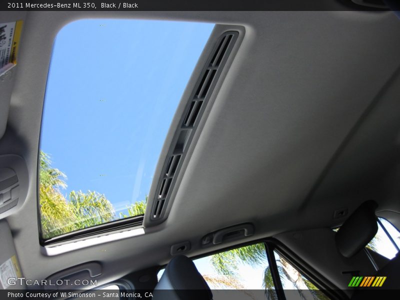 Black / Black 2011 Mercedes-Benz ML 350