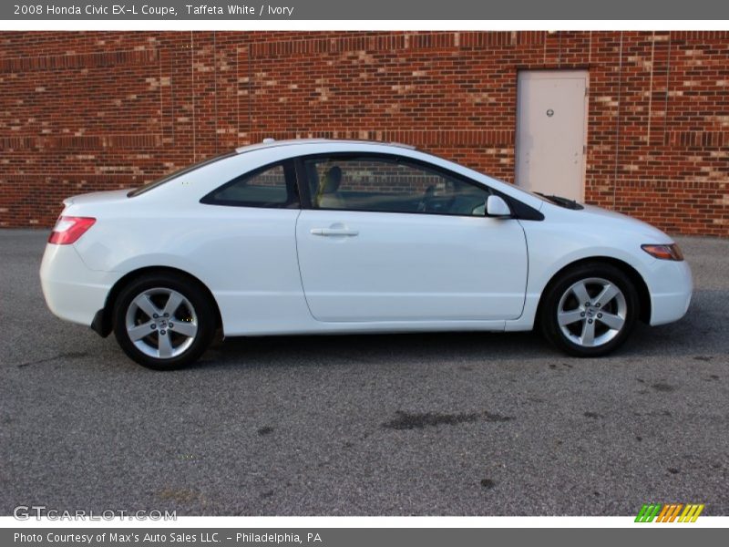 Taffeta White / Ivory 2008 Honda Civic EX-L Coupe