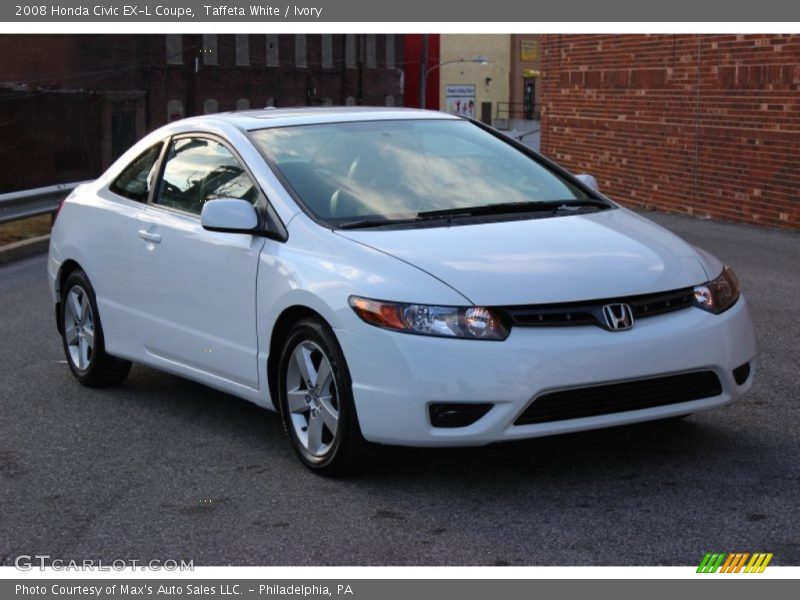 Taffeta White / Ivory 2008 Honda Civic EX-L Coupe