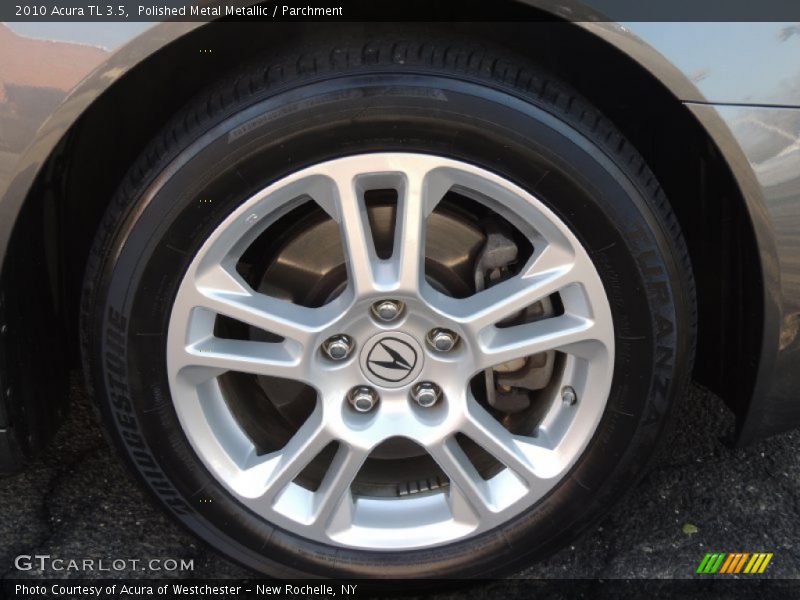 Polished Metal Metallic / Parchment 2010 Acura TL 3.5