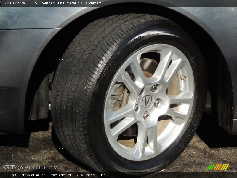 Polished Metal Metallic / Parchment 2010 Acura TL 3.5