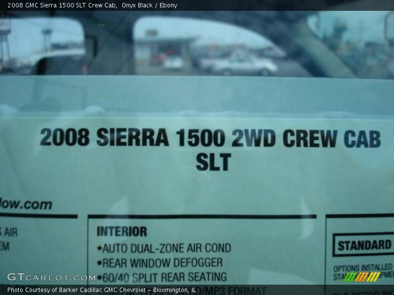 Onyx Black / Ebony 2008 GMC Sierra 1500 SLT Crew Cab
