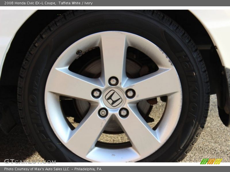 Taffeta White / Ivory 2008 Honda Civic EX-L Coupe