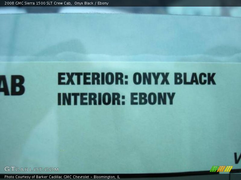 Onyx Black / Ebony 2008 GMC Sierra 1500 SLT Crew Cab