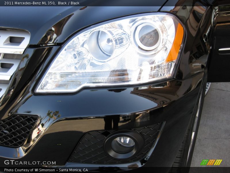 Black / Black 2011 Mercedes-Benz ML 350