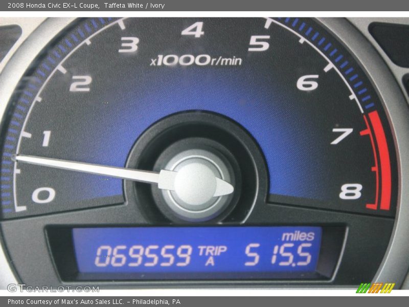 Taffeta White / Ivory 2008 Honda Civic EX-L Coupe