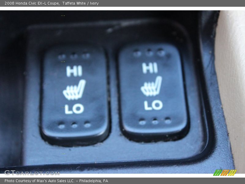 Taffeta White / Ivory 2008 Honda Civic EX-L Coupe