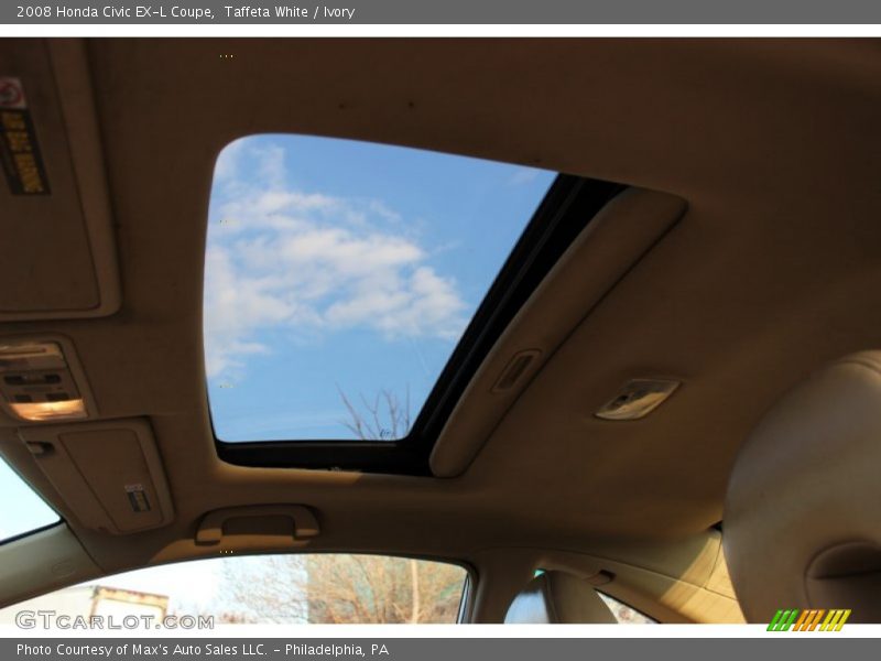 Taffeta White / Ivory 2008 Honda Civic EX-L Coupe