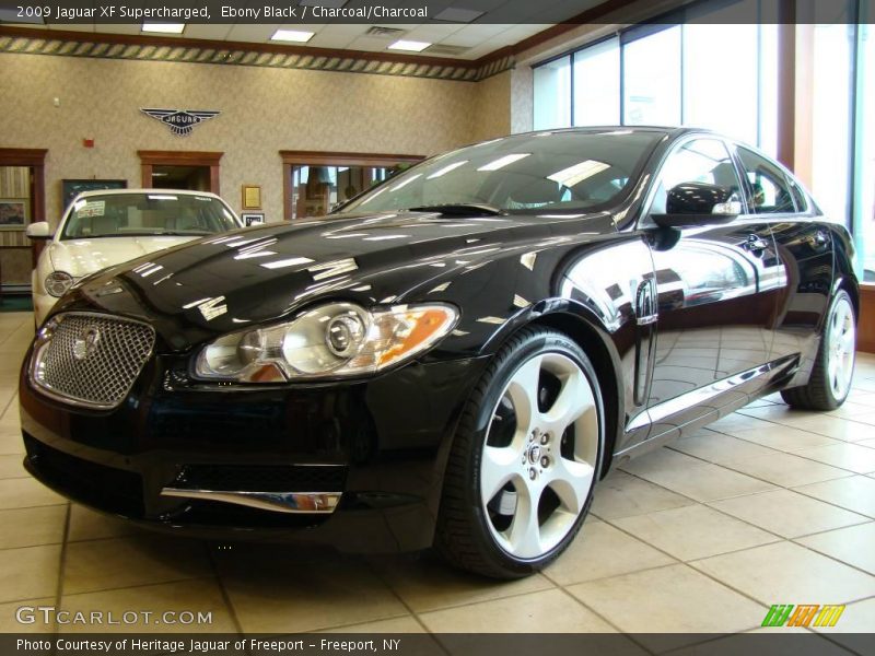 Ebony Black / Charcoal/Charcoal 2009 Jaguar XF Supercharged