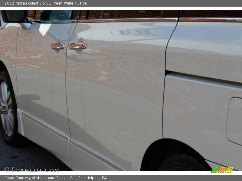 Pearl White / Beige 2012 Nissan Quest 3.5 SL