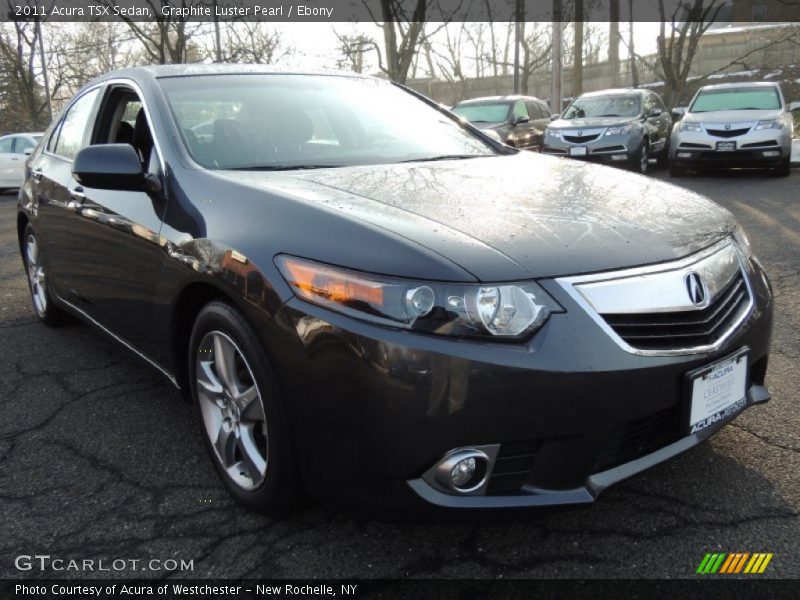 Graphite Luster Pearl / Ebony 2011 Acura TSX Sedan