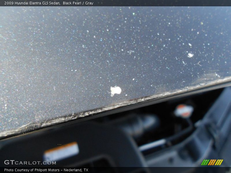 Black Pearl / Gray 2009 Hyundai Elantra GLS Sedan