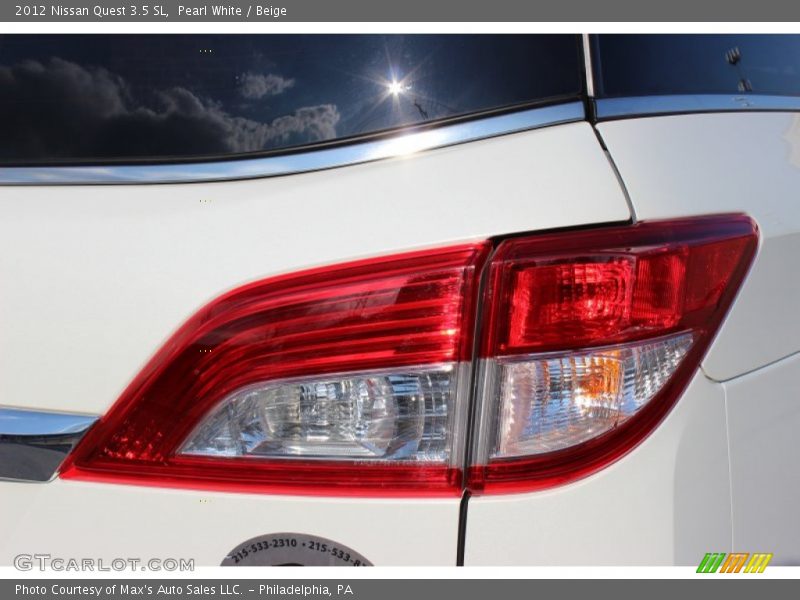 Pearl White / Beige 2012 Nissan Quest 3.5 SL