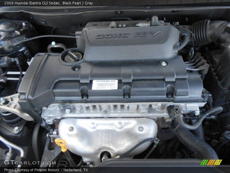 2009 Elantra GLS Sedan Engine - 2.0 Liter DOHC 16-Valve CVVT 4 Cylinder