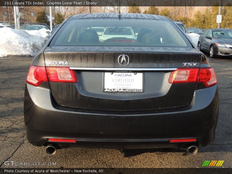 Graphite Luster Pearl / Ebony 2011 Acura TSX Sedan