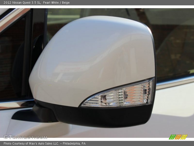Pearl White / Beige 2012 Nissan Quest 3.5 SL