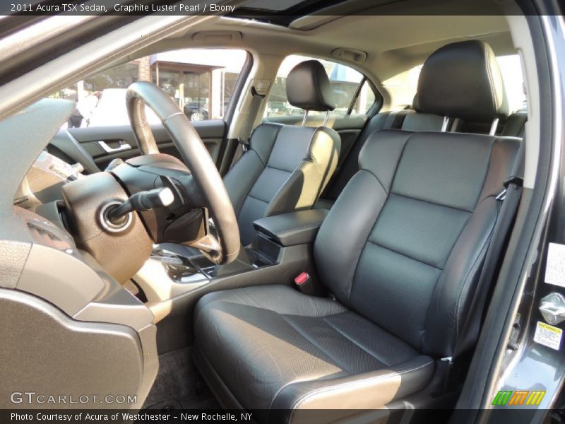 Graphite Luster Pearl / Ebony 2011 Acura TSX Sedan