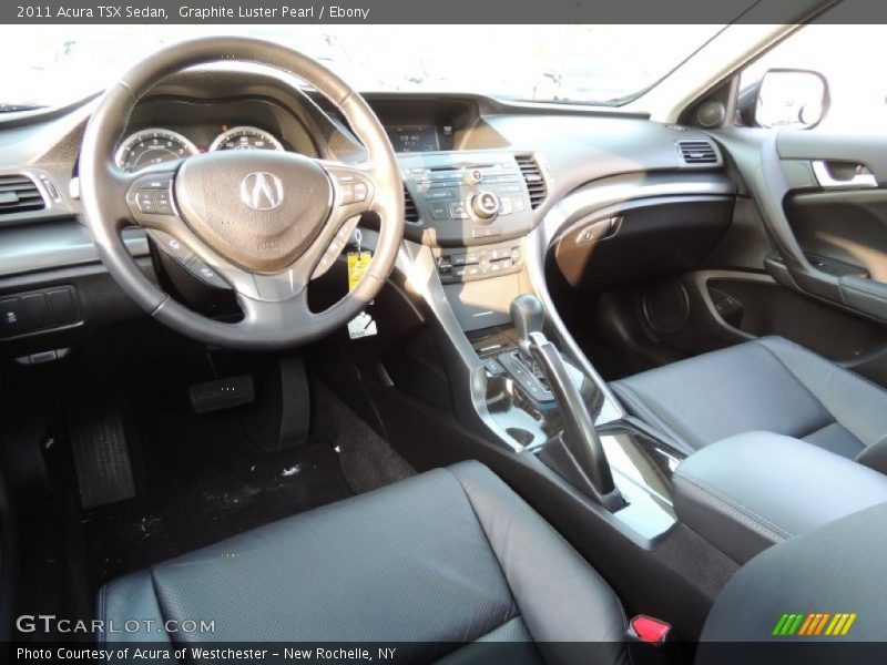 Graphite Luster Pearl / Ebony 2011 Acura TSX Sedan