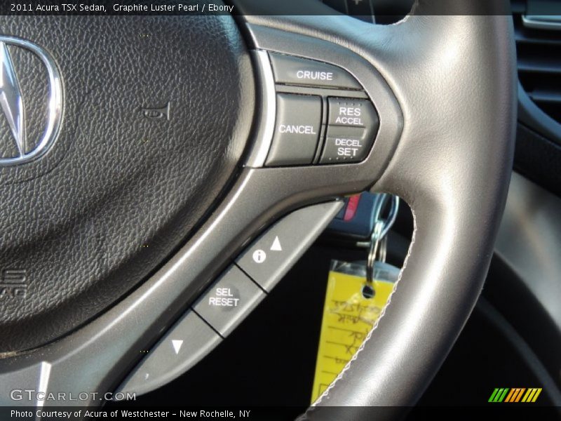 Graphite Luster Pearl / Ebony 2011 Acura TSX Sedan