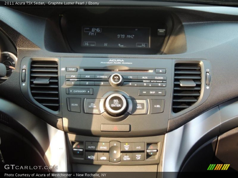 Graphite Luster Pearl / Ebony 2011 Acura TSX Sedan