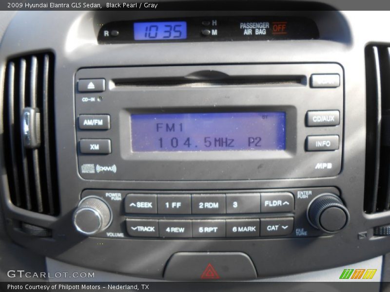 Audio System of 2009 Elantra GLS Sedan