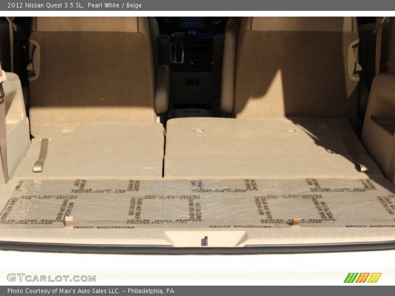 Pearl White / Beige 2012 Nissan Quest 3.5 SL