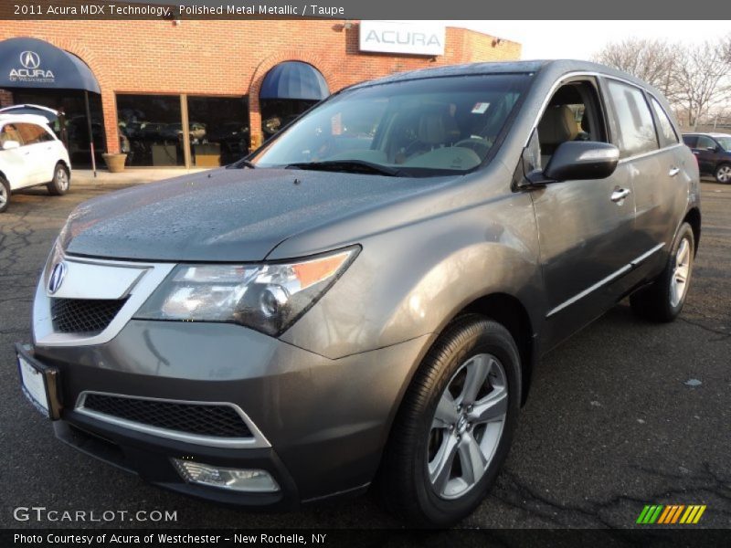 Polished Metal Metallic / Taupe 2011 Acura MDX Technology