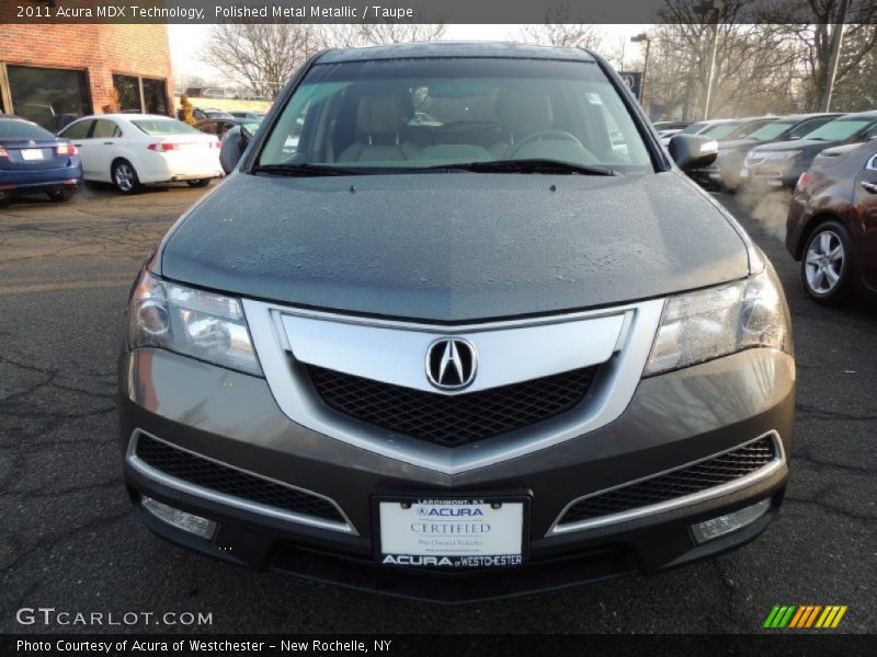 Polished Metal Metallic / Taupe 2011 Acura MDX Technology