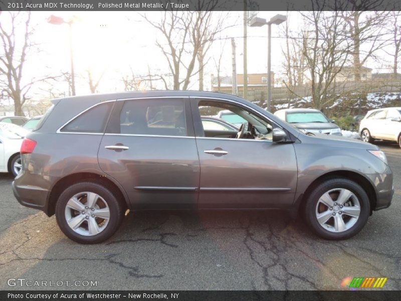 Polished Metal Metallic / Taupe 2011 Acura MDX Technology