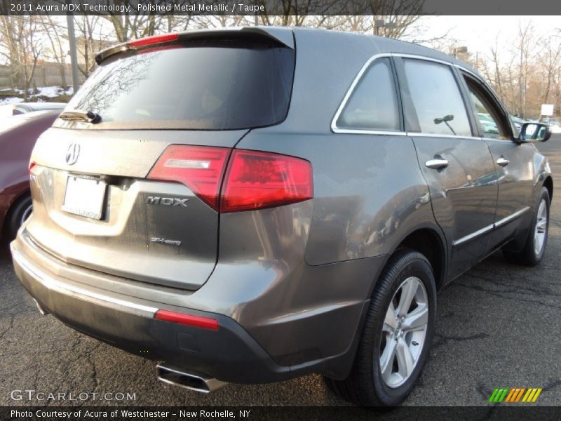 Polished Metal Metallic / Taupe 2011 Acura MDX Technology
