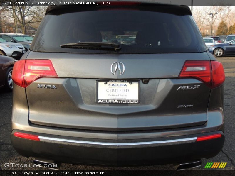 Polished Metal Metallic / Taupe 2011 Acura MDX Technology