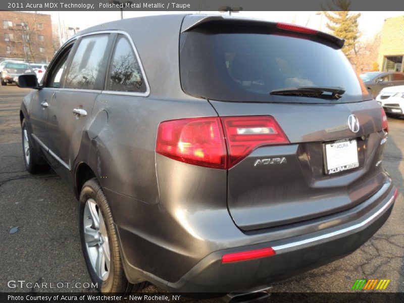 Polished Metal Metallic / Taupe 2011 Acura MDX Technology