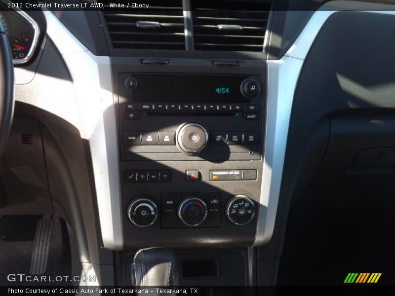 White / Ebony 2012 Chevrolet Traverse LT AWD