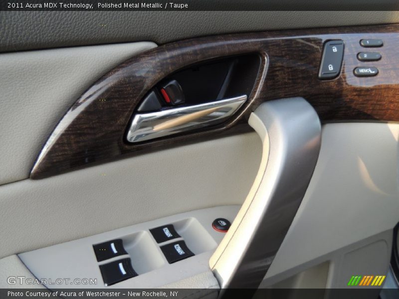 Polished Metal Metallic / Taupe 2011 Acura MDX Technology