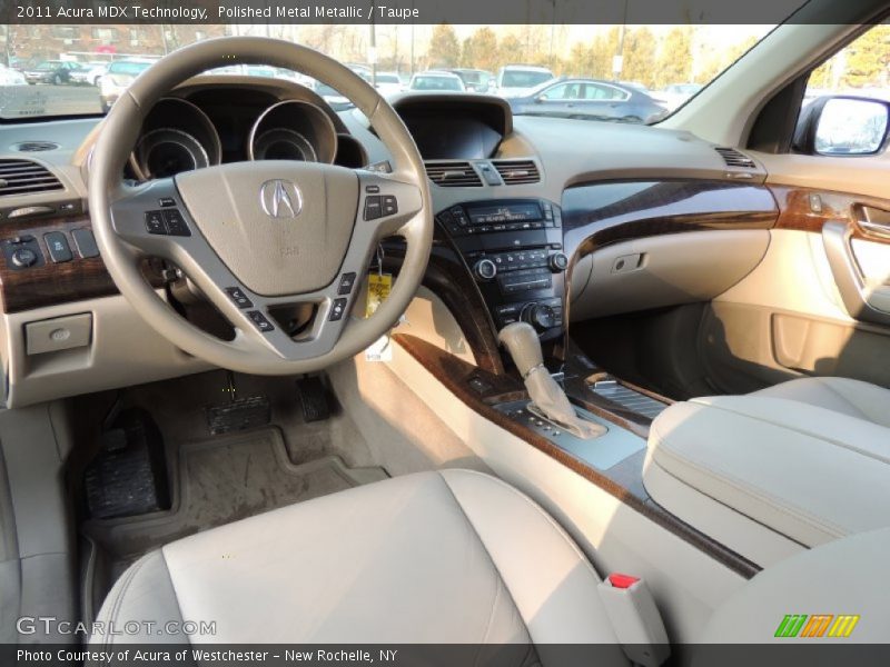 Polished Metal Metallic / Taupe 2011 Acura MDX Technology