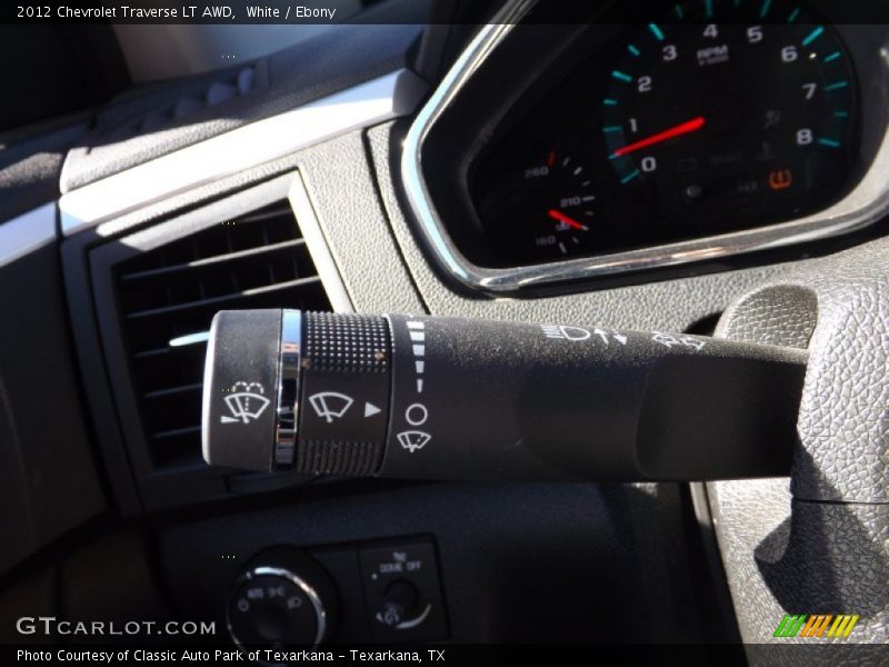 White / Ebony 2012 Chevrolet Traverse LT AWD