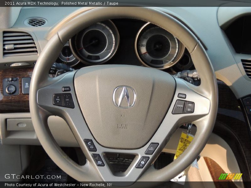 Polished Metal Metallic / Taupe 2011 Acura MDX Technology